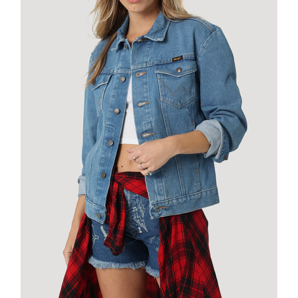 Wrangler X Lollapalooza 75th Anniversary Denim Jean Jacket NWT Size M - Picture 3 of 11